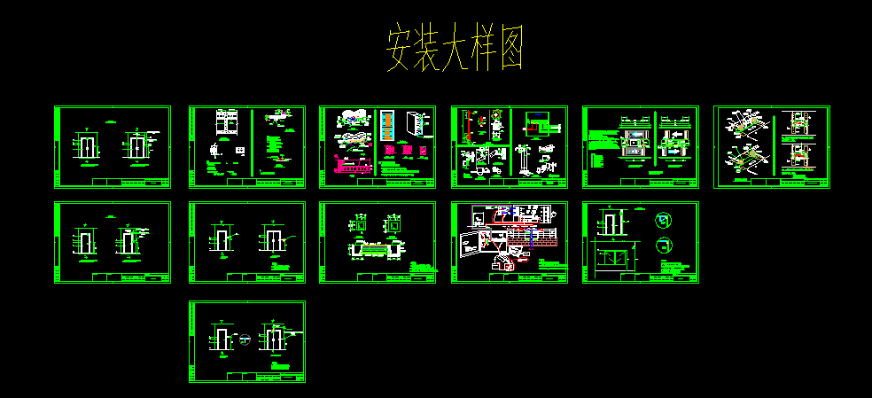 弱电常见各子系统设备安装大样图