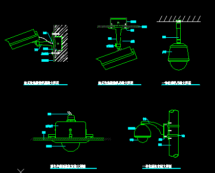 摄像机安装方式大样图
