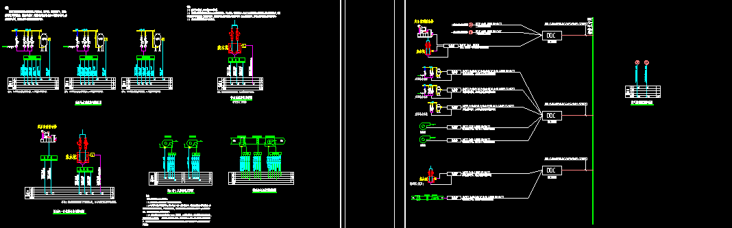 排风兼排烟双速风机、排风兼事故排风双速风机、排风兼排烟风机、送风兼消防补风机BA控制原理图