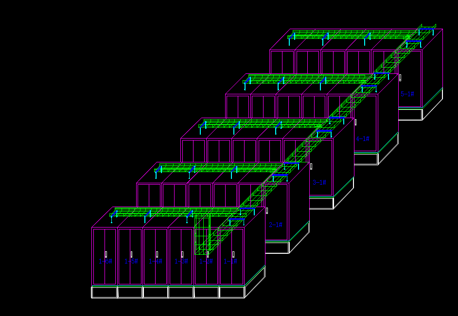 桥架在机柜上大样图